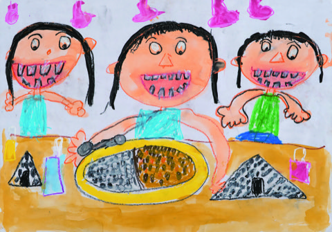 カレーライスもおにぎりもだーいすき　お米っておいしいね