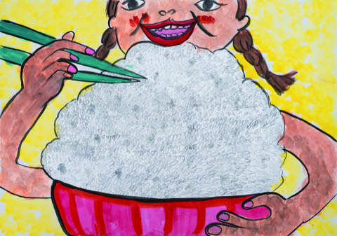 ごはんをたくさん食べる